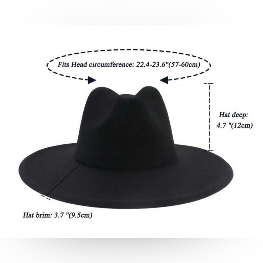 Western cowboy rancher hat wide brim fedora felt rancher hat cowgirl nashville - Picture 4 of 12